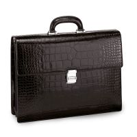 Montblanc MontBlanc Leather Briefcase Double Gusset Mocha