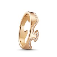 Georg Jensen Georg Jensen Fusion 18ct Rose Gold Diamond Ring