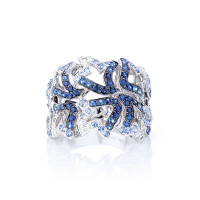 Lumbers Pre-Owned 18ct gold Sapphire & Diamond Ring