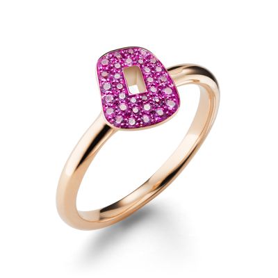 Mattioli Mattioli 18ct Rose Gold & Pink Sapphire Ring