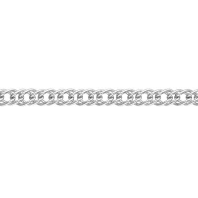 Lumbers Silver French Curb Chain - Length 22"