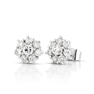 Lumbers Pre-Owned 18ct Gold 1.15ct Diamond Ear Studs