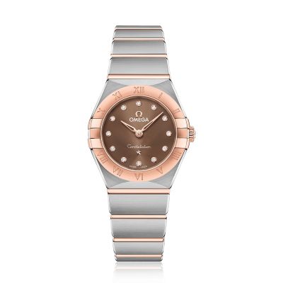  Omega Constellation Brown Dial & Diamond Watch