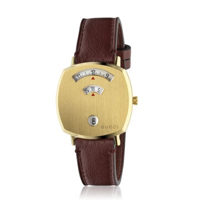  Gucci Grip Yellow Gold PVD 35mm Watch