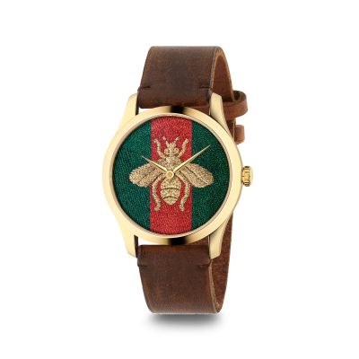 Gucci Gucci G-Timeless PVD Green & Red Bee Watch