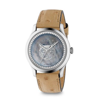 Gucci Gucci G-Timeless Mother of Pearl Cat Watch