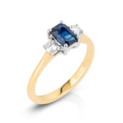 Lumbers Pre-Owned 18ct Gold Sapphire & Diamond Ring