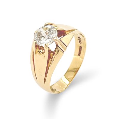 Lumbers Pre-Owned 9ct Gold 1.15ct Diamond Solitare Ring