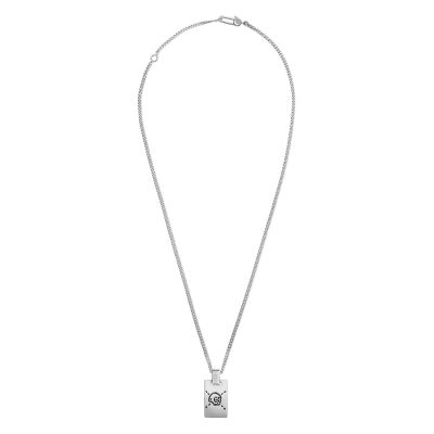 Gucci Gucci Ghost Silver Necklace with Tag
